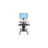 WORKFIT-C SIT-STAND WORKSTATION FOR SINGLE LARGE DISPLAY, HD, WITH MOBILE CART B