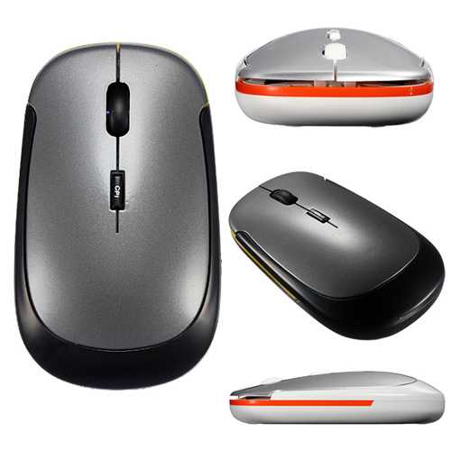 2.4GHz Ultra Slim USB Wireless Optical Mouse For PC Laptop