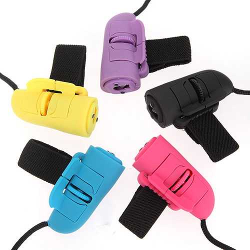 1200dpi Mini USB 3D Optical Finger Ring HandHeld Mouse For Laptop PC