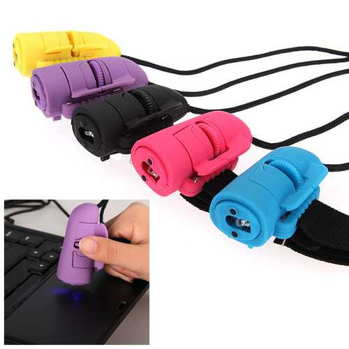 1200dpi Mini USB 3D Optical Finger Ring HandHeld Mouse For Laptop PC