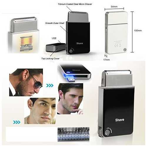 Chic Shaver - A Portable Travel USB Rechargeable Shaver