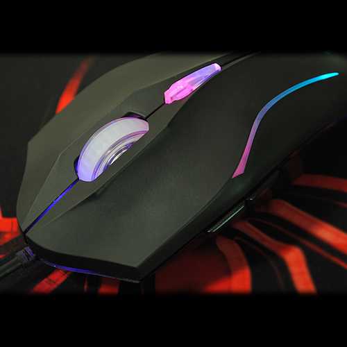 Laptop PC 6 Buttons 2400 DPI Adjustable USB Wired Optical Gaming Mouse