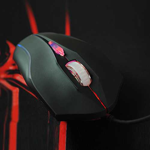 Laptop PC 6 Buttons 2400 DPI Adjustable USB Wired Optical Gaming Mouse