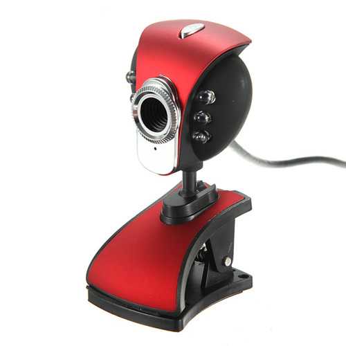 USB 50M 6 LED Night Vision Webcam Camera Webcams With Mic PC Laptop