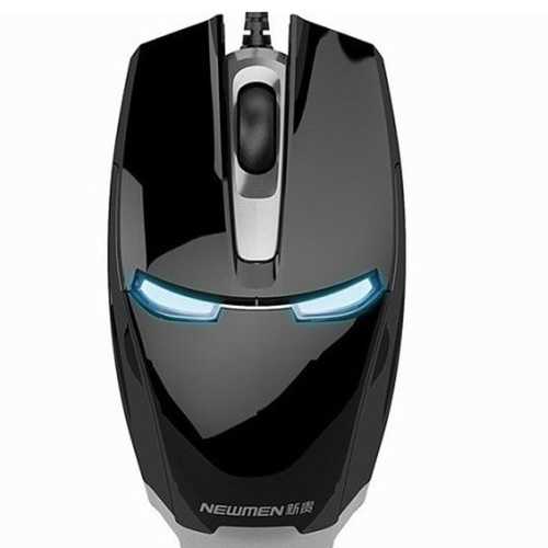 NEWMEN 1000DPI Wired Gaming USB Optical Mouse With Blue LED Light