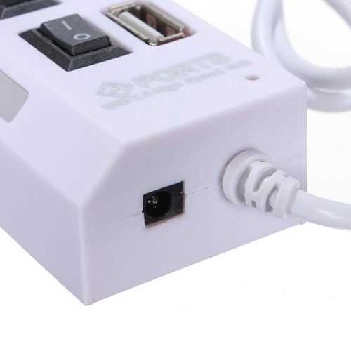 7 Ports USB 2.0 LED Hub High Speed Sharing Switch