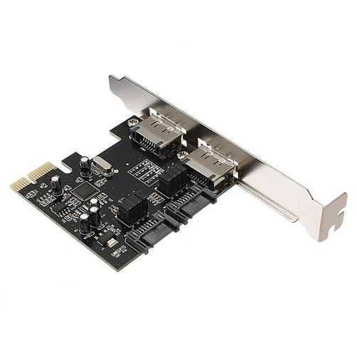 PCI-E PCI Express to 2 SATA 2 ESATA Adapter Card PCI-E Expansion Card