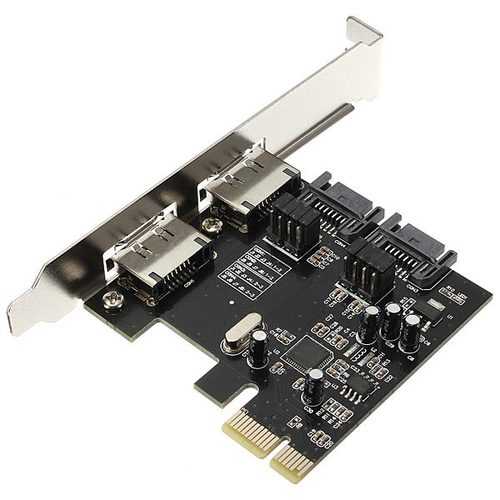 PCI-E PCI Express to 2 SATA 2 ESATA Adapter Card PCI-E Expansion Card