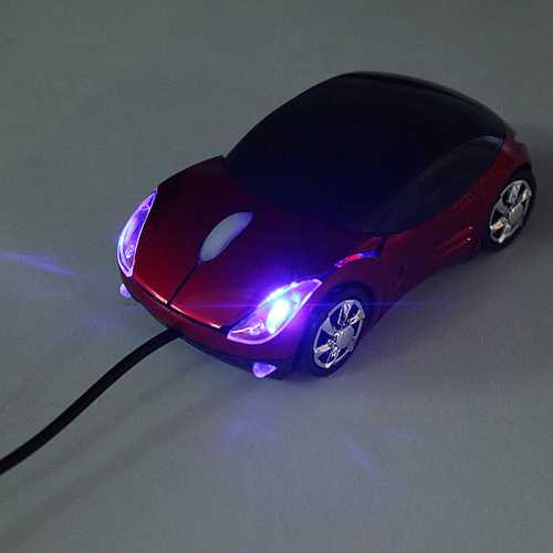 3D Optical Car Shape USB Wired Mouse