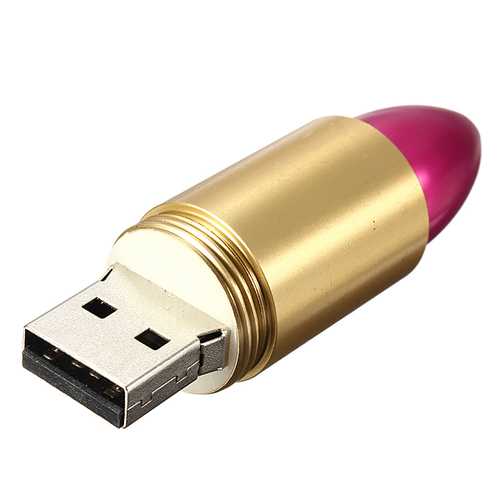 8GB Cute Lipstick Model USB 2.0 Memory Flash Drive Pen U Disk