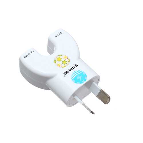 EU Plug Dual USB Power Adapter Travel Charger For Mobile Phones