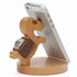 Lovely Wooden Horse Coin Can Phone Stand Holder For Cell Phone