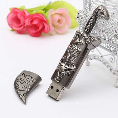 4GB USB 2.0 Metal Mongolia Style Flash Drive Storage Memory U Disk