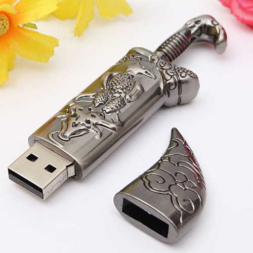 4GB USB 2.0 Metal Mongolia Style Flash Drive Storage Memory U Disk