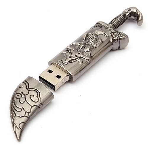 4GB USB 2.0 Metal Mongolia Style Flash Drive Storage Memory U Disk