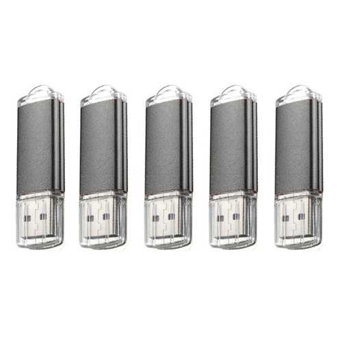 5 x 128MB USB 2.0 Flash Drive Candy Black Memory Storage Thumb U Disk