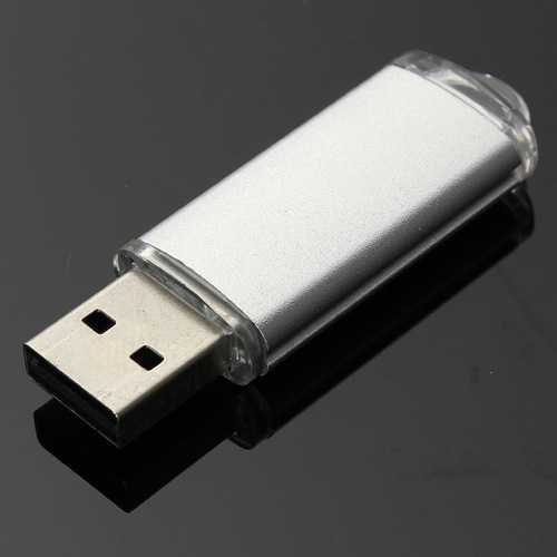 10 x 128MB USB 2.0 Flash Drive Candy Silver Memory Storage U Disk