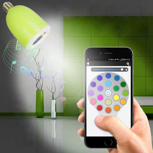 Wireless Bluetooth Speaker Audio Lamp LED Light