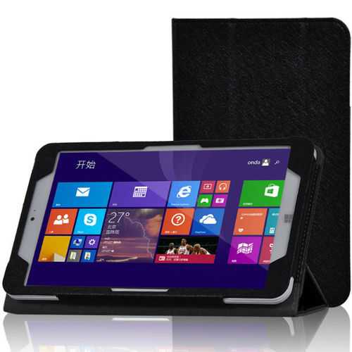 Tri-fold Folio PU Leather Case Stand Cover For Onda v820w