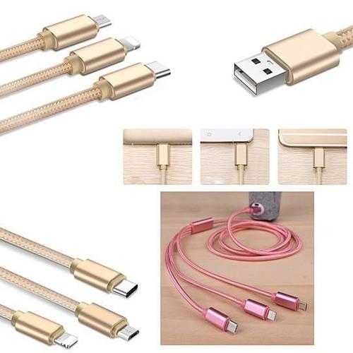 Multi-Phone 3-in-1 Master Charging Cable