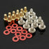 10x 6.5mm Brass Standoff 6-32 - M3 PC Case Motherboard Riser Screws Washers