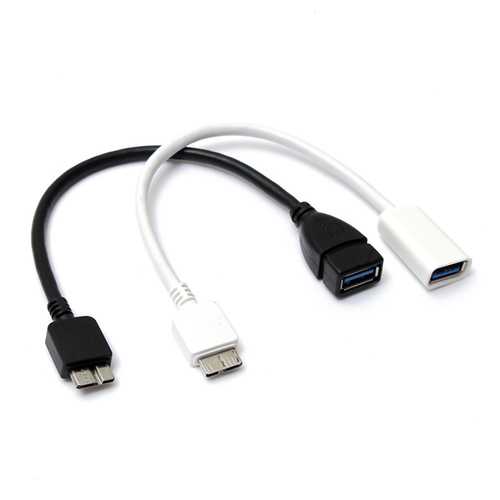 USB 3.0 A Female To Micro B Male OTG Data Cable For Samsung Note 3