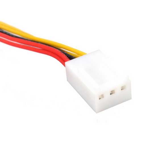 3 Pin PC Case Fan Power Splitter Cable Lead 1 Female to 2 Male 15cm