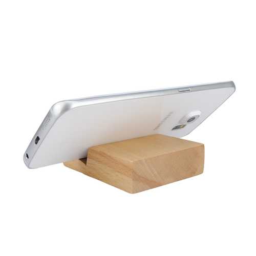 Universal Practical Solid Beech Wooden Cell Phone Bracke Stand Holder With Notch: 20mm