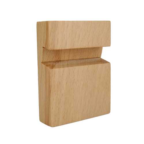 Universal Practical Solid Beech Wooden Cell Phone Bracke Stand Holder With Notch: 20mm