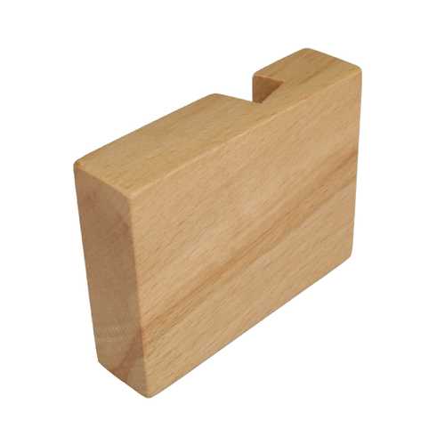 Universal Practical Solid Beech Wooden Cell Phone Bracke Stand Holder With Notch: 20mm