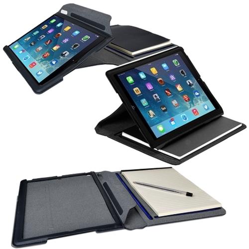 (5-Pack) Targus THZ187US Notepad Faux Leather Folio For iPad Air (Black)