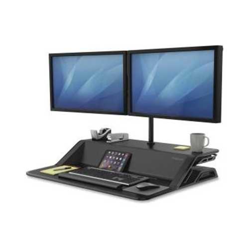 Lotus Sit Stand Workstation Bk