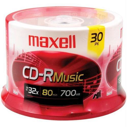 Maxell(R) 625335 80-Minute Music CD-Rs (30-ct Spindle)