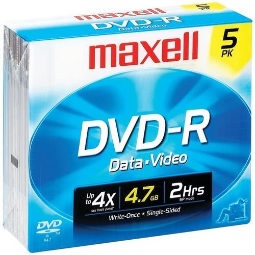 Maxell(R) 638002 4.7GB 120-Minute DVD-Rs (5 pk)