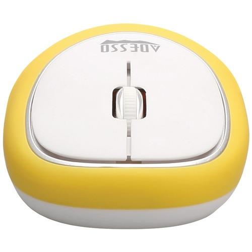 Adesso(R) IMOUSE E60Y iMouse(TM) E60 Wireless Antistress Gel Mouse (Yellow)