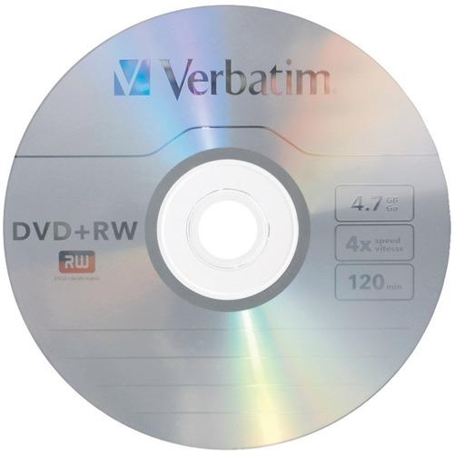 Verbatim(R) 94834 4.7GB 4x DVD+RWs, 30-ct Spindle