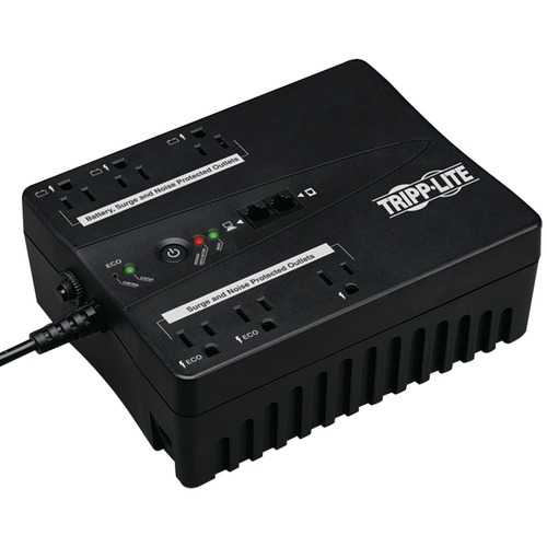 Tripp Lite Eco Series Energy-saving Standby Ups System With Usb Port &amp;amp; Outlets (output Power Capacity: 350va And 180w; 6 Outlets--3 Ups And Surge&#44; 1 Surge Only&#44; 2 Eco And Surge Outlets) TRPECO350UPS