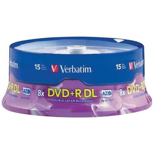 Verbatim 8.5gb Dual-layer Dvd+rs (15-ct Spindle) VTM95484