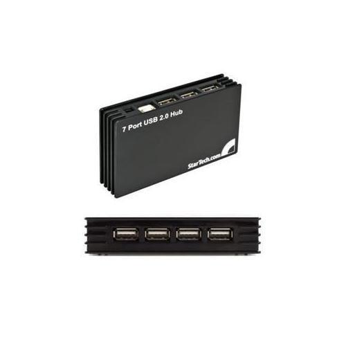 7 Port Black USB 2.0 Hub