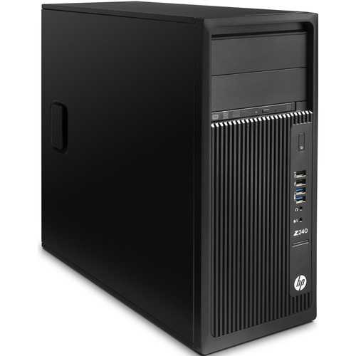 HP Z240 2LA92US Workstation PC - Intel Xeon E3-1245 v5 3.5 GHz Quad-Core Processor - 16 GB DDR4 SDRAM - 512 GB Solid State Drive - Windows 7 Professional 64-bit Edition / Upgrade Windows 10 Professional 64-bit Edition