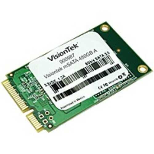 VisionTek 480 GB Internal Solid State Drive Cartridge - SATA - mSATA - 550 MB/s Maximum Read Transfer Rate - 445 MB/s Maximum Write Transfer Rate