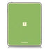 Semikolon 9920012 Removable Skin for iPad / iPad 2 - Lime Green