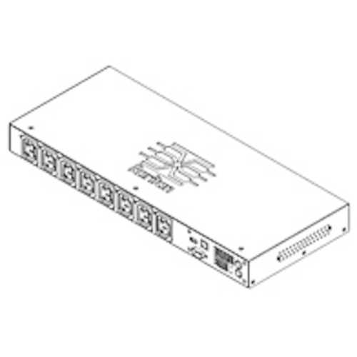 Raritan Dominion PX-2000 PX2-2166R 8-Outlets 1.9kVA PDU - 8 x IEC 60320 C13 - 120 V AC - 1900 VA - Network (RJ-45) - 1U - Horizontal - Rack Mount