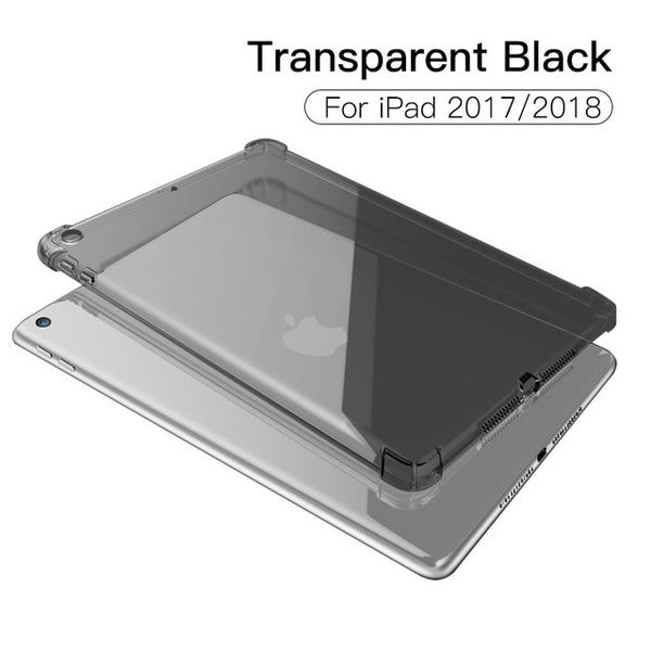 PZOZ Case For New iPad Pro 2018 2017 9.7 inch Air 1 2 mini 1 2 3 4 Silicone Shockproof Transparent Soft TPU Case For iPad mini