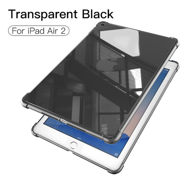 PZOZ Case For New iPad Pro 2018 2017 9.7 inch Air 1 2 mini 1 2 3 4 Silicone Shockproof Transparent Soft TPU Case For iPad mini