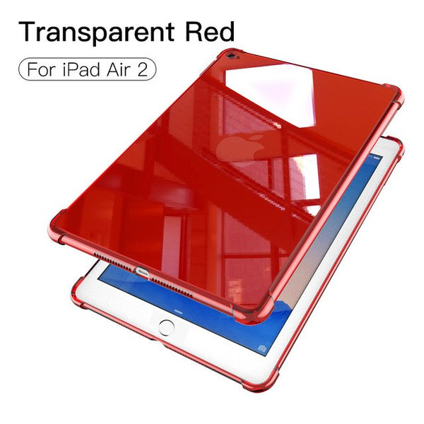 PZOZ Case For New iPad Pro 2018 2017 9.7 inch Air 1 2 mini 1 2 3 4 Silicone Shockproof Transparent Soft TPU Case For iPad mini