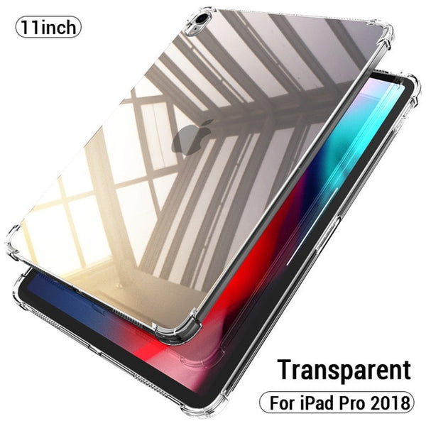 PZOZ Case For New iPad Pro 2018 2017 9.7 inch Air 1 2 mini 1 2 3 4 Silicone Shockproof Transparent Soft TPU Case For iPad mini