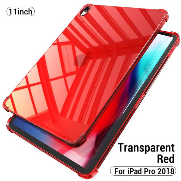 PZOZ Case For New iPad Pro 2018 2017 9.7 inch Air 1 2 mini 1 2 3 4 Silicone Shockproof Transparent Soft TPU Case For iPad mini